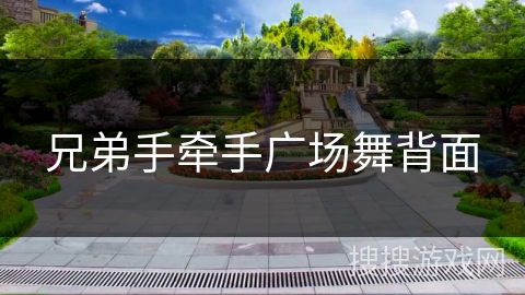 兄弟手牵手广场舞背面