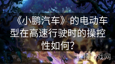 《小鹏汽车》的电动车型在高速行驶时的操控性如何? 《小鹏汽车》的电动车型在高速行驶时的操控性如何?