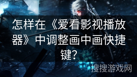 怎样在《爱看影视播放器》中调整画中画快捷键？