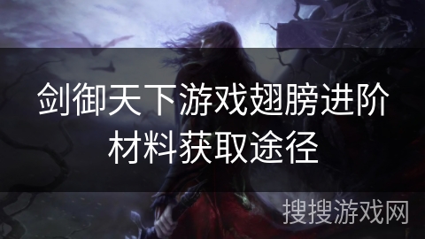 剑御天下游戏翅膀进阶材料获取途径