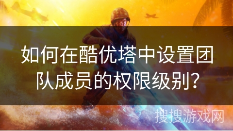 如何在酷优塔中设置团队成员的权限级别？