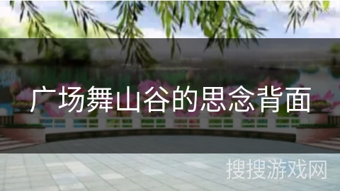 广场舞山谷的思念背面