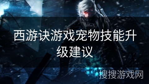 西游诀游戏宠物技能升级建议