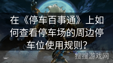 在《停车百事通》上如何查看停车场的周边停车位使用规则？