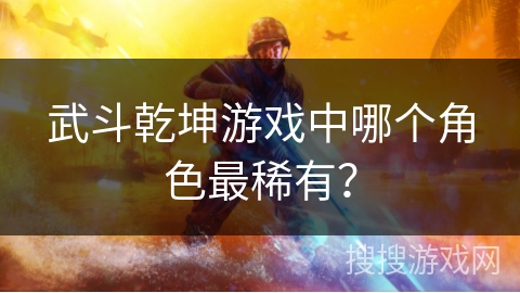 武斗乾坤游戏中哪个角色最稀有？
