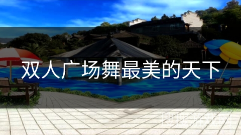 双人广场舞最美的天下 双人广场舞最美的天下