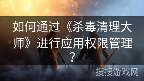 如何通过《杀毒清理大师》进行应用权限管理？