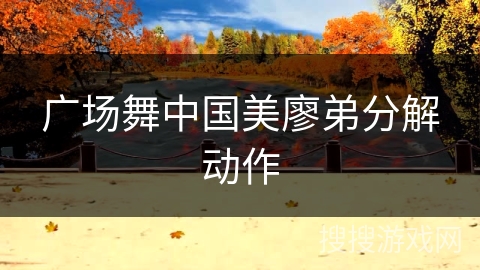 广场舞中国美廖弟分解动作