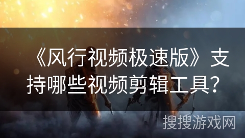 《风行视频极速版》支持哪些视频剪辑工具？