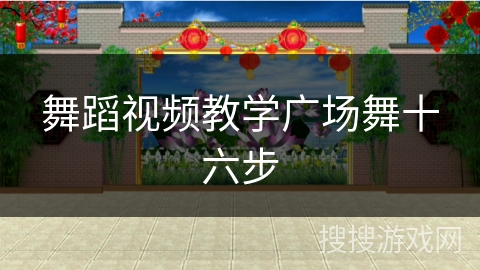 舞蹈视频教学广场舞十六步