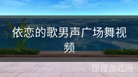 依恋的歌男声广场舞视频
