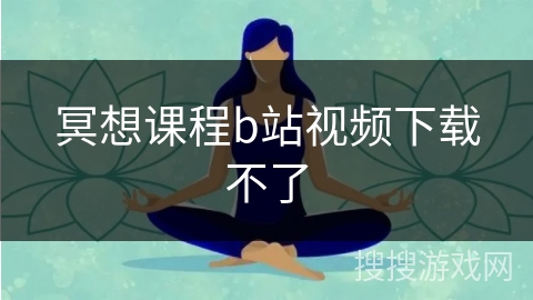 冥想课程b站视频下载不了