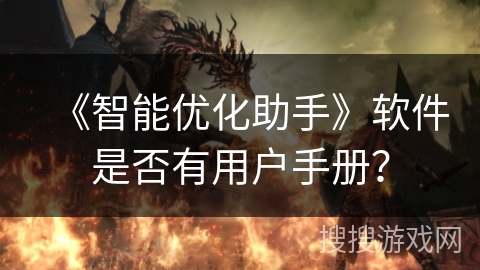 《智能优化助手》软件是否有用户手册? 《智能优化助手》软件是否有用户手册?