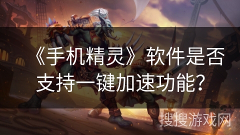 《手机精灵》软件是否支持一键加速功能？