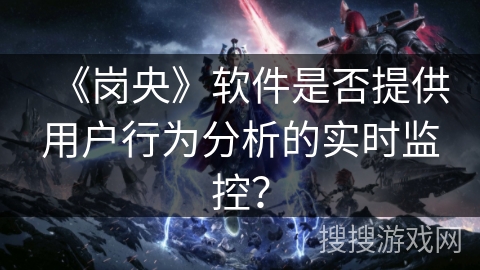 《岗央》软件是否提供用户行为分析的实时监控？