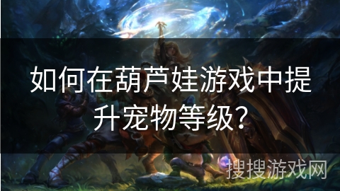 如何在葫芦娃游戏中提升宠物等级？