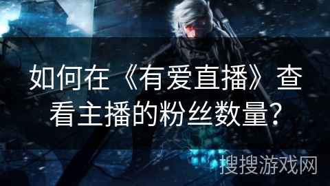 如何在《有爱直播》查看主播的粉丝数量？