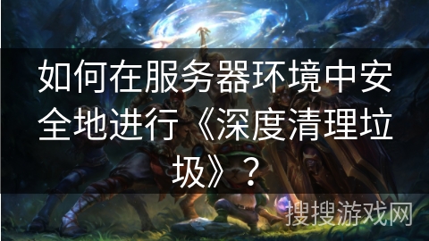 如何在服务器环境中安全地进行《深度清理垃圾》? 如何在服务器环境中安全地进行《深度清理垃圾》?
