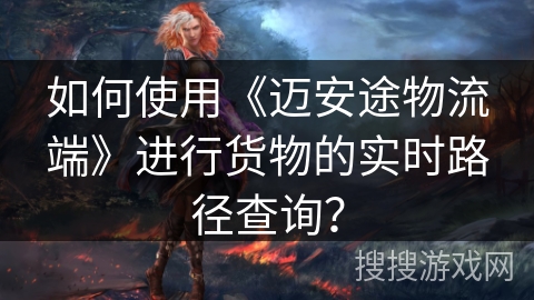 如何使用《迈安途物流端》进行货物的实时路径查询？