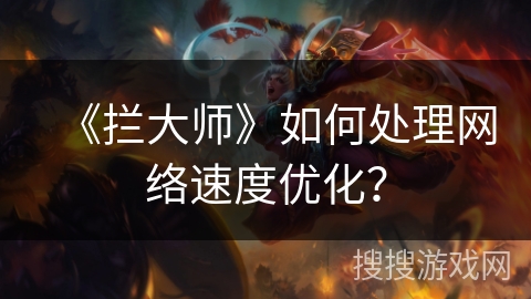 《拦大师》如何处理网络速度优化？
