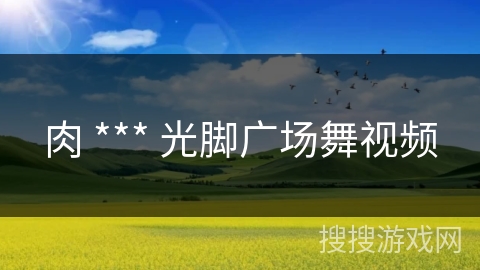 肉 *** 光脚广场舞视频