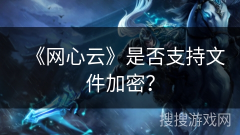 《网心云》是否支持文件加密？