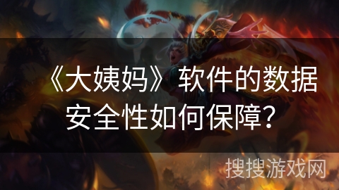 《大姨妈》软件的数据安全性如何保障？