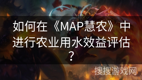 如何在《MAP慧农》中进行农业用水效益评估？