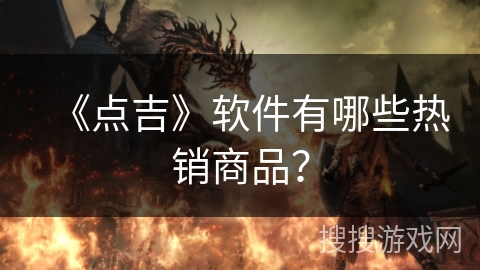 《点吉》软件有哪些热销商品？