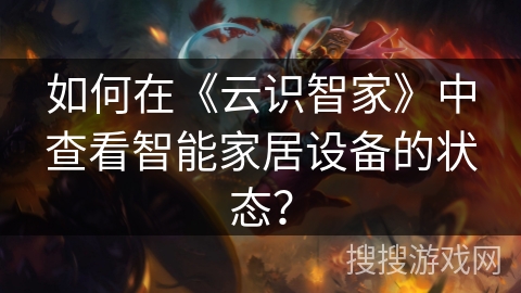 如何在《云识智家》中查看智能家居设备的状态？