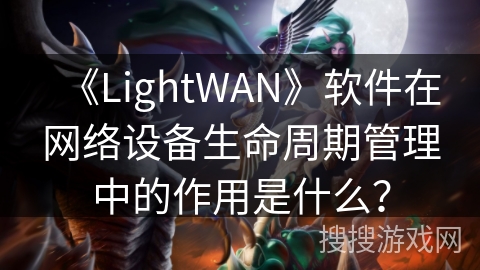 《LightWAN》软件在网络设备生命周期管理中的作用是什么？