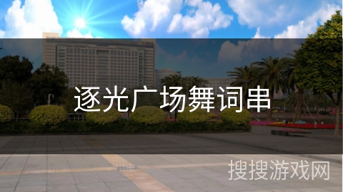 逐光广场舞词串
