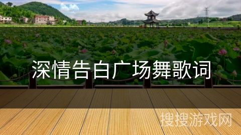 深情告白广场舞歌词