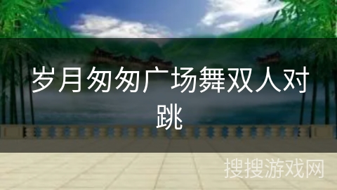 岁月匆匆广场舞双人对跳