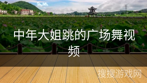 中年大姐跳的广场舞视频