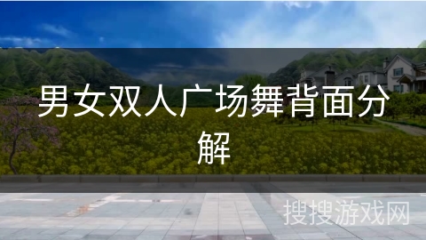 男女双人广场舞背面分解