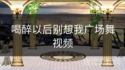 喝醉以后别想我广场舞视频