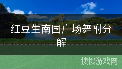 红豆生南国广场舞附分解 红豆生南国广场舞附分解