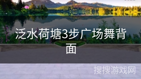 泛水荷塘3步广场舞背面 泛水荷塘3步广场舞背面