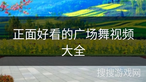 正面好看的广场舞视频大全