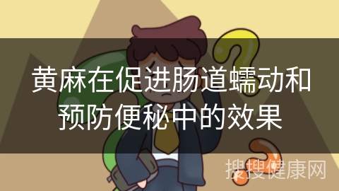 黄麻在促进肠道蠕动和预防便秘中的效果