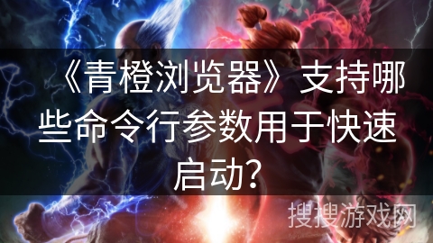 《青橙浏览器》支持哪些命令行参数用于快速启动？