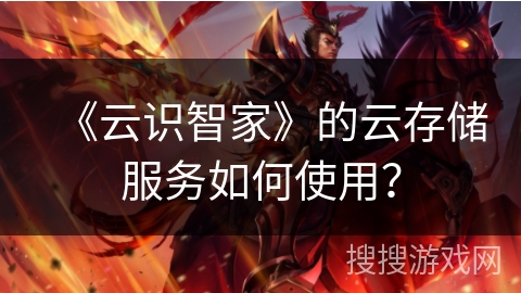《云识智家》的云存储服务如何使用？
