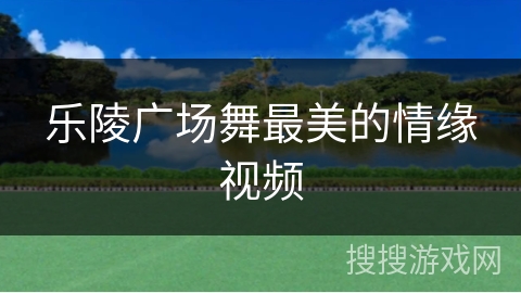 乐陵广场舞最美的情缘视频