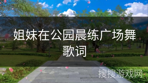 姐妹在公园晨练广场舞歌词