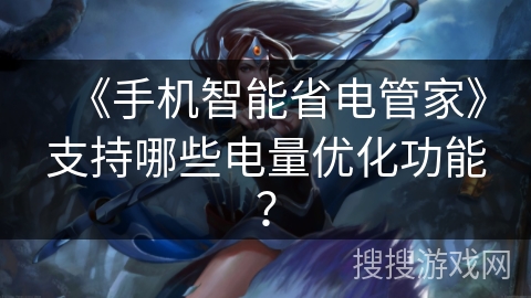 《手机智能省电管家》支持哪些电量优化功能？