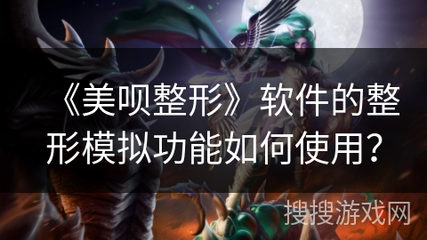 《美呗整形》软件的整形模拟功能如何使用？