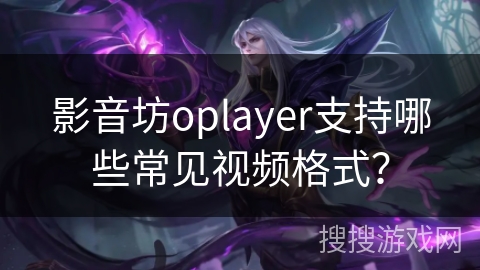 影音坊oplayer支持哪些常见视频格式？