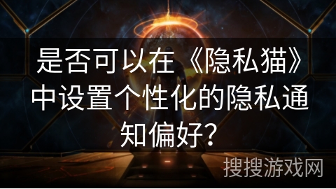 是否可以在《隐私猫》中设置个性化的隐私通知偏好？
