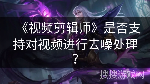 《视频剪辑师》是否支持对视频进行去噪处理? 《视频剪辑师》是否支持对视频进行去噪处理?